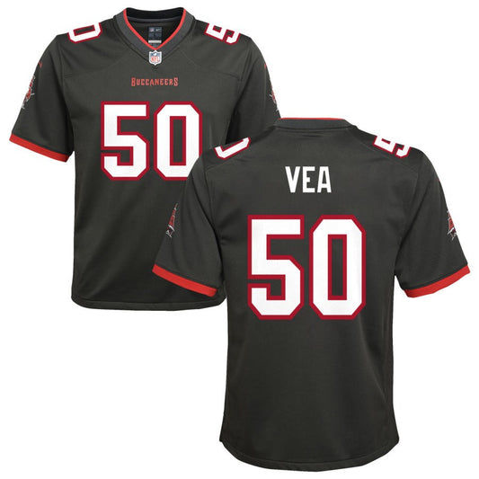 Vita Vea Tampa Bay Buccaneers Nike Youth Alternate Game Jersey - Pewter