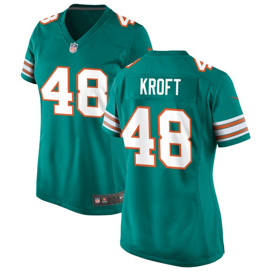 Tyler Kroft Miami Dolphins Nike Women's Alternate Game Jersey - Aqua