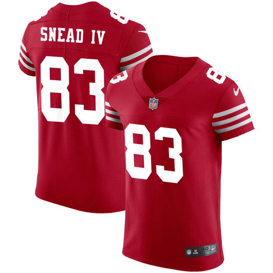 Willie Snead IV San Francisco 49ers Nike Vapor Elite Jersey - Scarlet