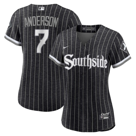 Tim Anderson Chicago White Sox Nike Women's City Connect Replica Player Jersey - Black