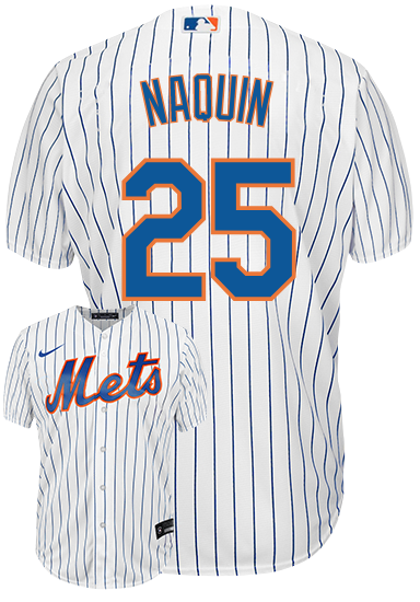 Tyler Naquin Jersey - NY Mets Replica Adult Home Jersey