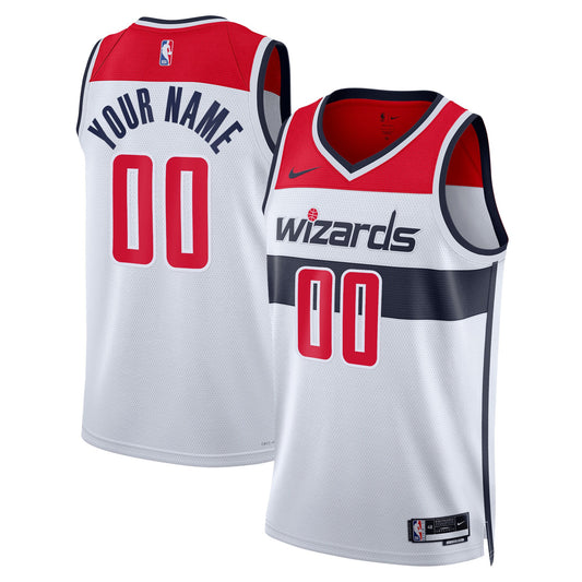 Washington Wizards Nike Unisex Swingman Custom Jersey White - Icon Edition