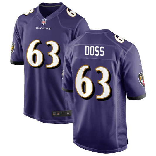 Tykeem Doss Baltimore Ravens Nike Game Jersey - White