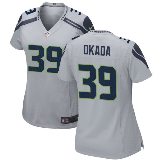 Ty Okada Seattle Seahawks Nike Women's Alternate Game Jersey - Gray