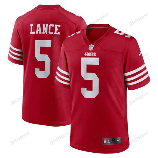 Trey Lance 5 San Francisco 49ers Team Game Jersey - Scarlet