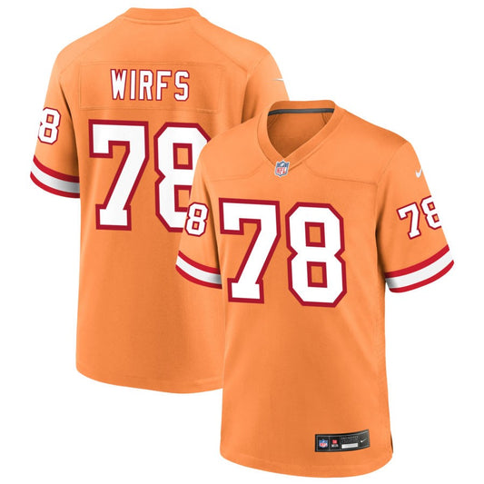 Tristan Wirfs Tampa Bay Buccaneers Nike Throwback Game Jersey - Orange