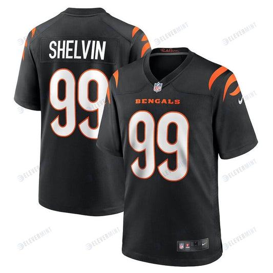 Tyler Shelvin 99 Cincinnati Bengals Game Jersey - Black