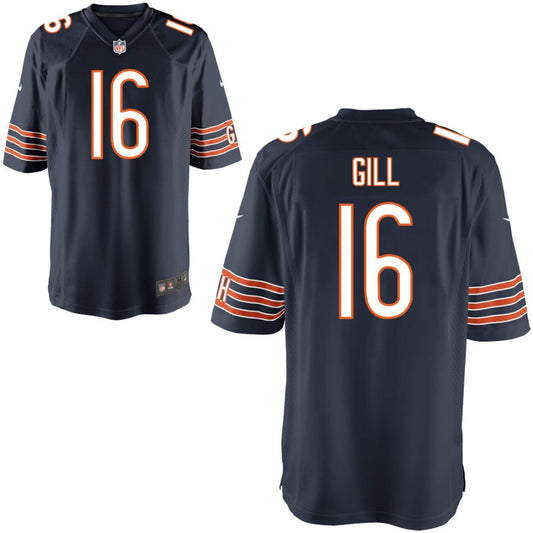 Trenton Gill Chicago Bears Nike Youth Game Jersey - Navy