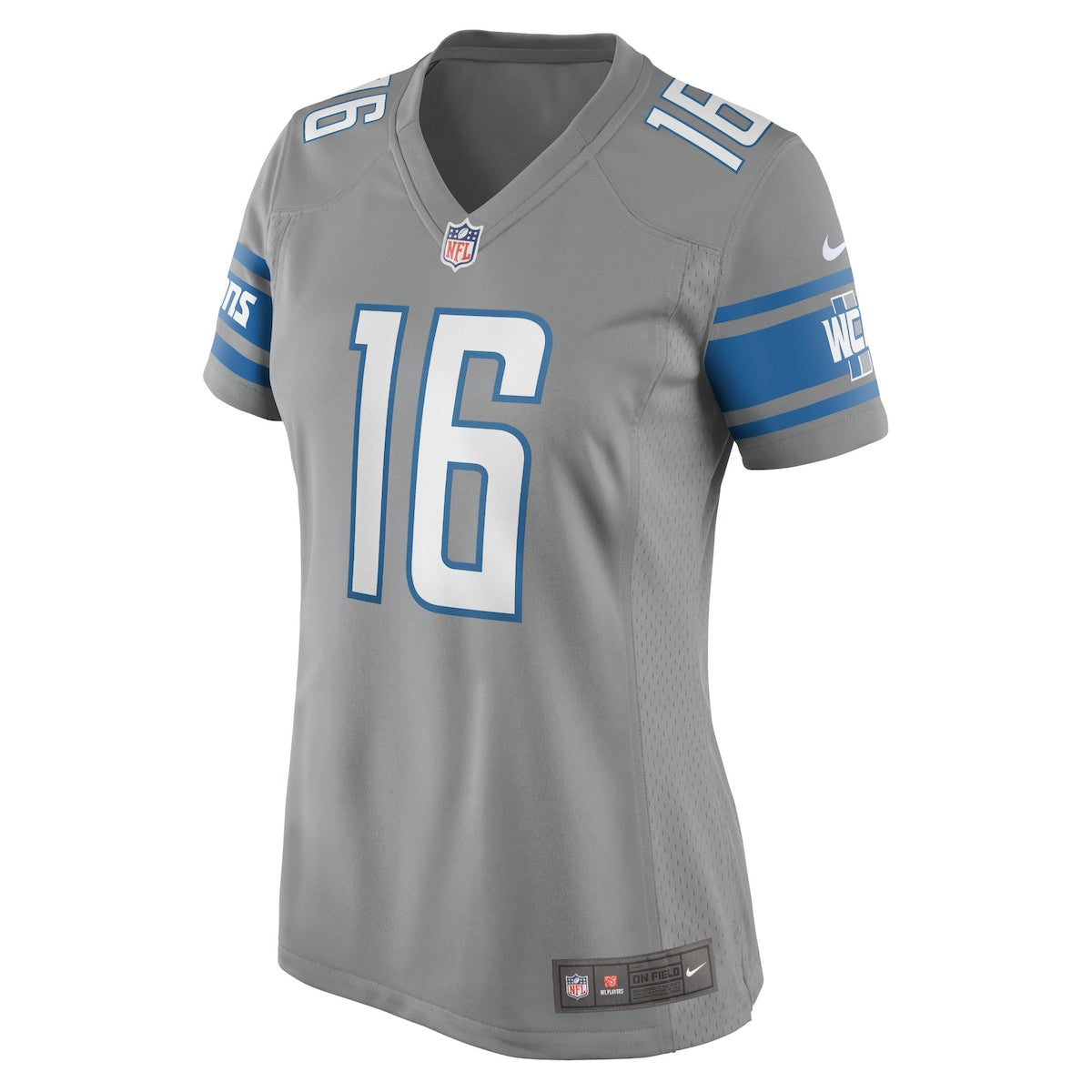 Women's Jared Goff Nike Lions Game Jersey - Silver