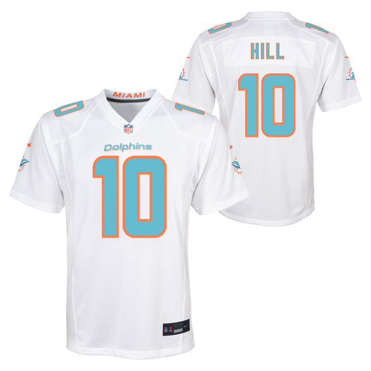 Youth Tyreek Hill Miami Dolphins White Game Replica Jersey