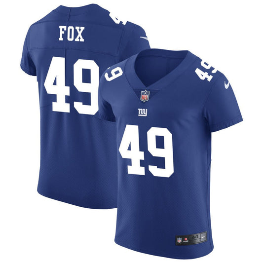 Tomon Fox New York Giants Nike Vapor Untouchable Elite Jersey - Royal