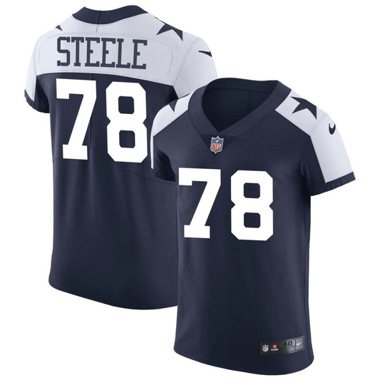 Terence Steele Dallas Cowboys Nike Alternate Vapor Elite Jersey - Navy