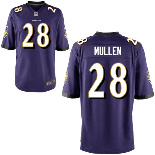 Trayvon Mullen Baltimore Ravens Nike Youth Game Jersey - Purple