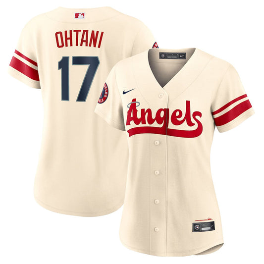 Women's Los Angeles Angels Shohei Ohtani City Connect Replica Jersey - Cream