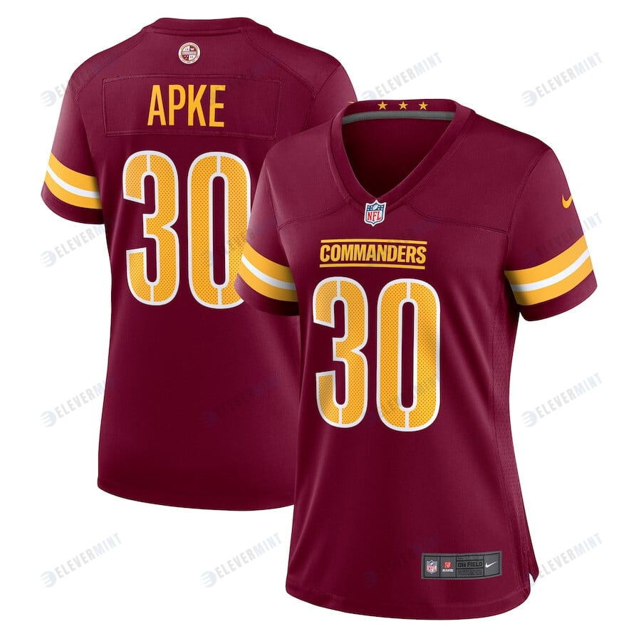 Troy Apke 30 Washington Commanders Women Game Jersey - Burgundy