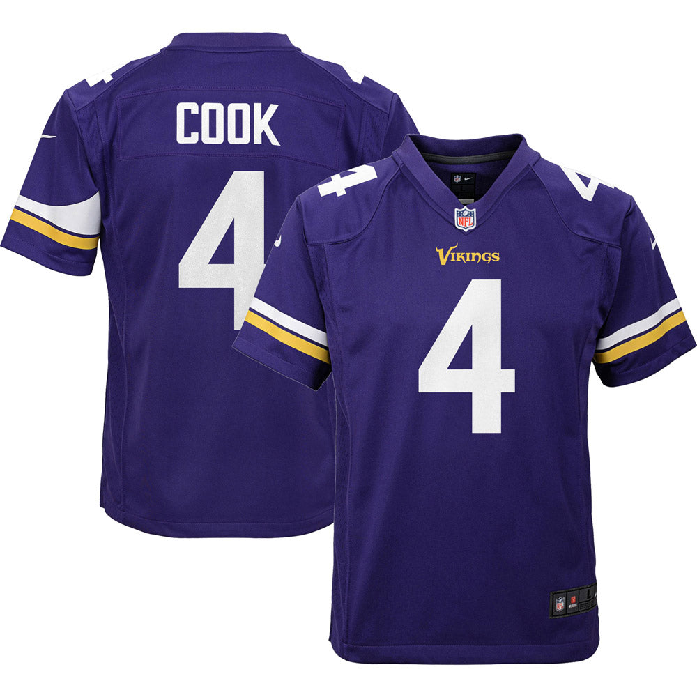 Youth Minnesota Vikings Dalvin Cook Team Game Jersey Purple