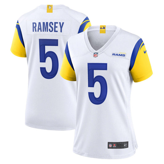 Women's Los Angeles Rams Jalen Ramsey Game Jersey- White