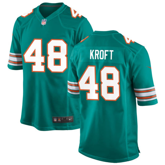 Tyler Kroft Miami Dolphins Nike Alternate Game Jersey - Aqua