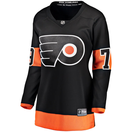 Women's Carter Hart Fanatics Flyers Home Breakaway Jersey - Black