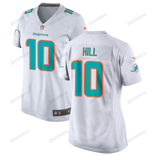 Tyreek Hill 10 Miami Dolphins Game Women Jersey - White Jersey