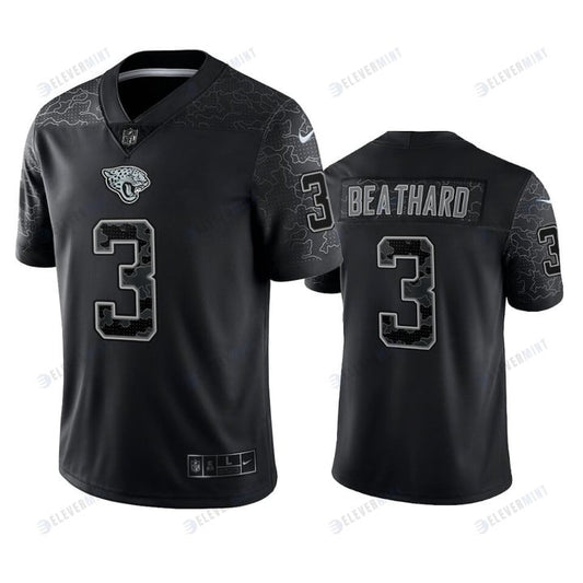 Trevor Lawrence 3 Jacksonville Jaguars Black Reflective Limited Jersey - Men