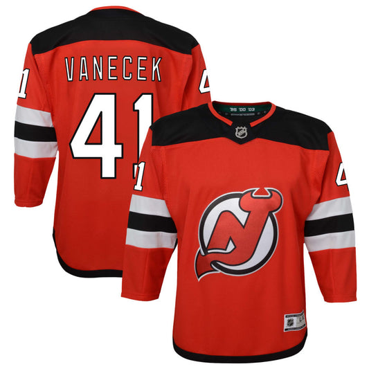 Vitek Vanecek New Jersey Devils Youth Home Premier Jersey - Red