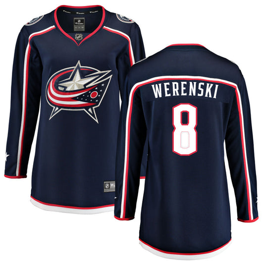 Zach Werenski Columbus Blue Jackets Fanatics Branded Women's Home Breakaway Jersey - Navy