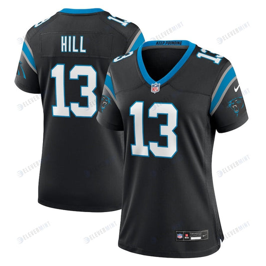 Troy Hill 13 Carolina Panthers Women's Team Game Jersey - Black