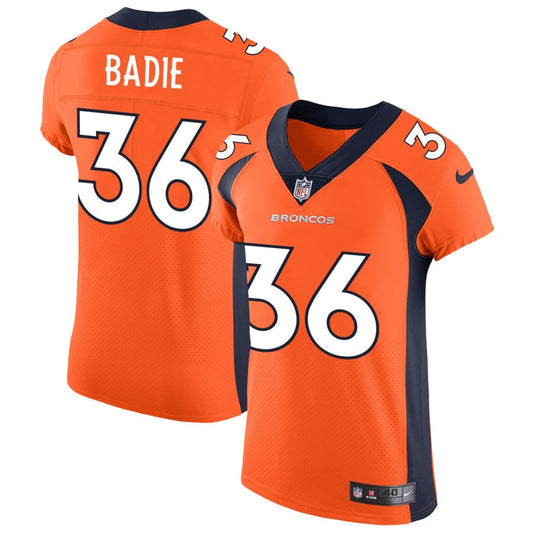 Tyler Badie Denver Broncos Nike Vapor Untouchable Elite Jersey - Orange