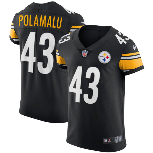 Troy Polamalu Pittsburgh Steelers Nike Retired Player Elite Jersey - Black