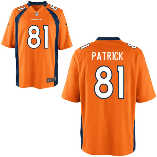 Tim Patrick Denver Broncos Nike Youth Game Jersey - Orange