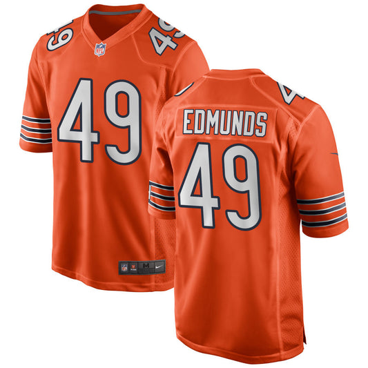 Tremaine Edmunds Chicago Bears Nike Alternate Game Jersey - Orange