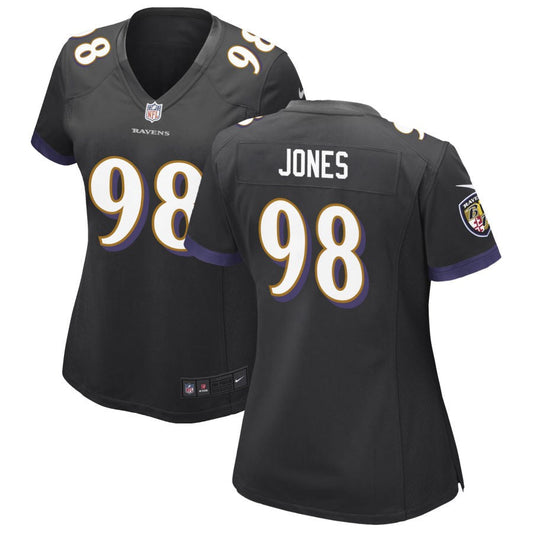 Travis Jones Baltimore Ravens Nike Women's Alternate Game Jersey - Black