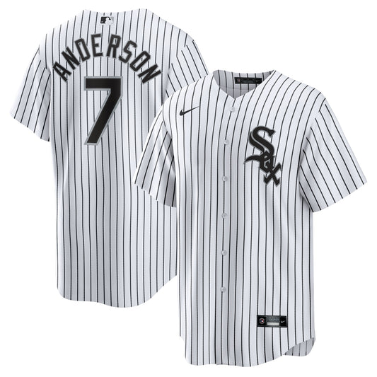 Tim Anderson Chicago White Sox Nike Home Replica Player Jersey - White/Black