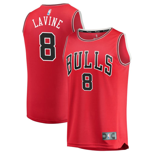 Zach LaVine Chicago Bulls Fanatics Branded Fast Break Replica Jersey Red - Icon Edition