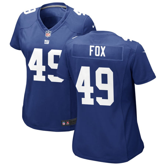 Tomon Fox New York Giants Nike Women's Jersey - Royal