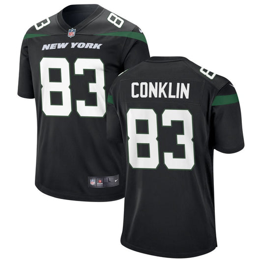 Tyler Conklin New York Jets Nike Youth Game Jersey - Black