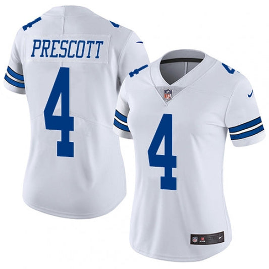 Women's Dallas Cowboys Dak Prescott Limited Player Jersey White