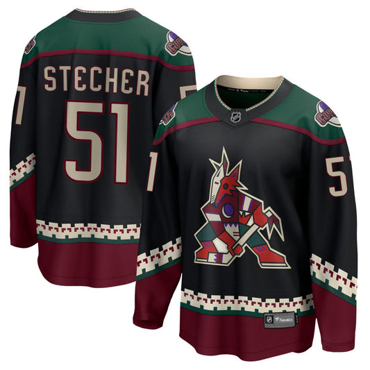 Troy Stecher Arizona Coyotes Fanatics Branded 2021/22 Home Breakaway Jersey - Black