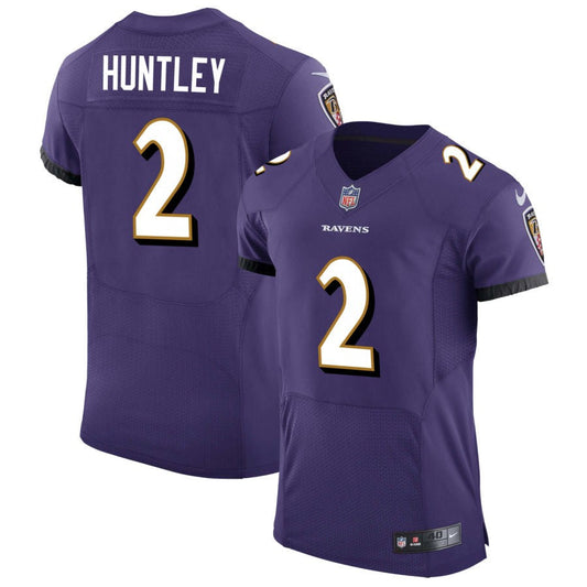 Tyler Huntley Baltimore Ravens Nike Speed Machine Elite Jersey - Purple