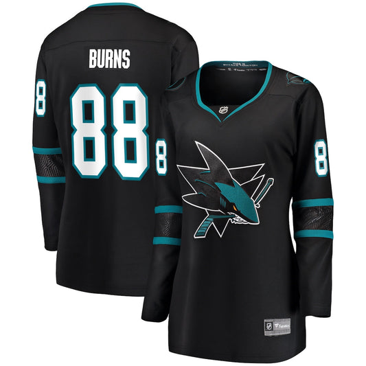 Women's Brent Burns Fanatics Sharks Alternate Premier Breakaway Jersey - Black