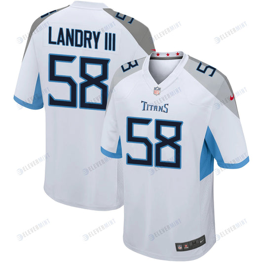 Tennessee Titans Harold Landry 58 Game Jersey - White Jersey