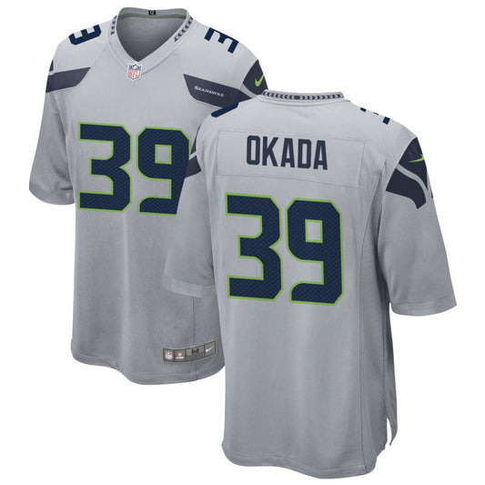 Ty Okada Seattle Seahawks Nike Alternate Game Jersey - Gray