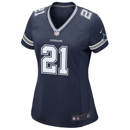 Women's Ezekiel Elliott Nike Dallas Cowboys Game Jersey - Navy