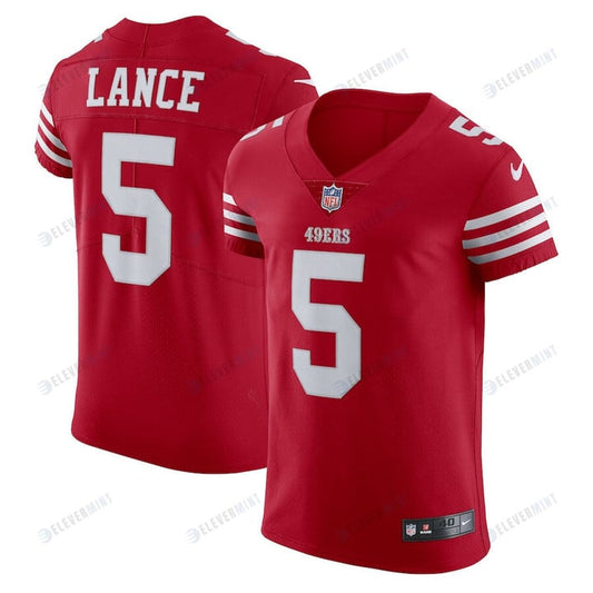 Trey Lance 5 San Francisco 49ers Vapor Elite Jersey - Scarlet