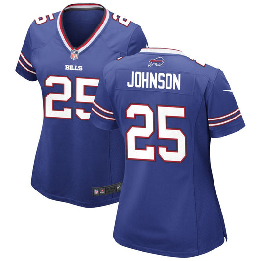 Ty Johnson Buffalo Bills Nike Women's Game Jersey - Royal