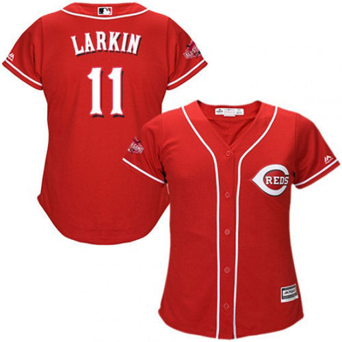 Women's Cincinnati Reds Barry Larkin Replica Alternate Jersey - Red