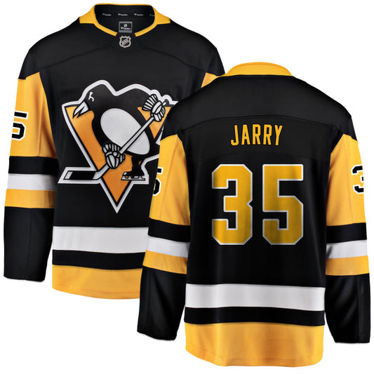 Tristan Jarry Pittsburgh Penguins Fanatics Branded Home Breakaway Jersey - Black