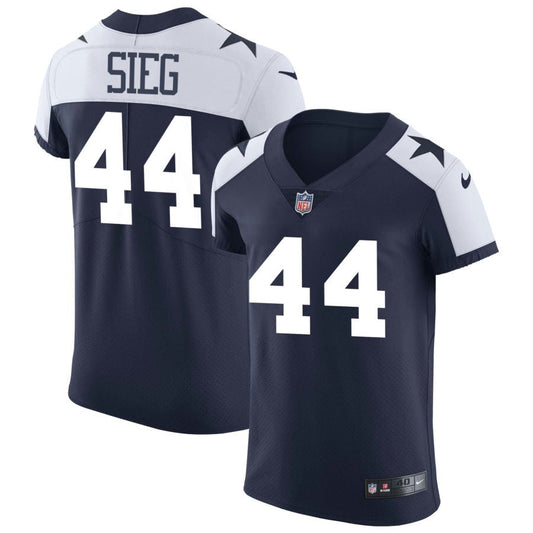 Trent Sieg Dallas Cowboys Nike Alternate Vapor Elite Jersey - Navy