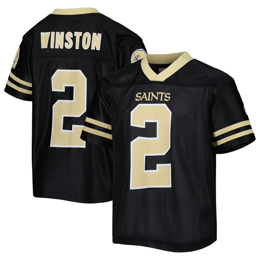 Youth Jameis Winston Black New Orleans Saints Player Jersey